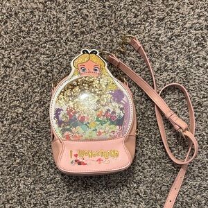 Pink Alice in Wonderland Crossbody Bag